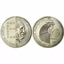 France ESSAI 10 Francs Comm&eacute;mo. Robert Schuman FRANCE 1986 (SPL)