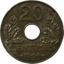France Etat Francais - 20 Centimes, Fer - 1944 Paris