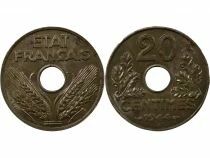 France Etat Francais - 20 Centimes, Iron - 1944 Paris