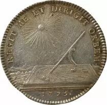 France Etats de Bourgogne - Jeton Argent, Majorité du Roi - 1725