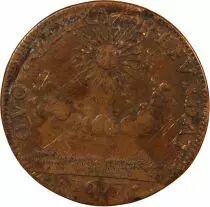 France Etats De Bourgogne  Jeton Cuivre 1677