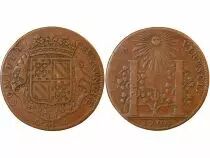France Etats De Bourgogne, Soutien Des Princes De Condé  Jeton Cuivre 1704