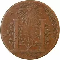 France Etats De Bourgogne, Soutien Des Princes De Condé  Jeton Cuivre 1704