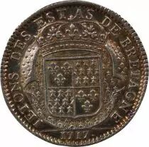 France Etats De Bretagne, Louis XV  Jeton Argent 1717 Dinan Daniel 74