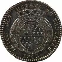 France Etats De Bretagne, Louis XV  Jeton Argent 1742 Rennes Daniel 93