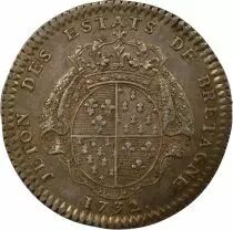 France Etats de Bretagne, Louis XV ? Jeton Argent - 1732 Rennes