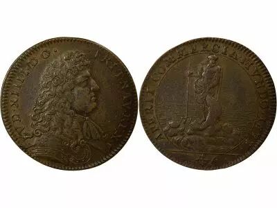France Etats de Languedoc, Louis XIV - Jeton Cuivre - 1677
