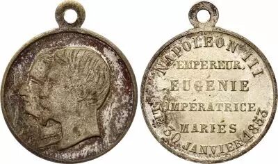 France Eug�nie Imp�ratrice & Napol�on III Empereur - Mariage - 1853