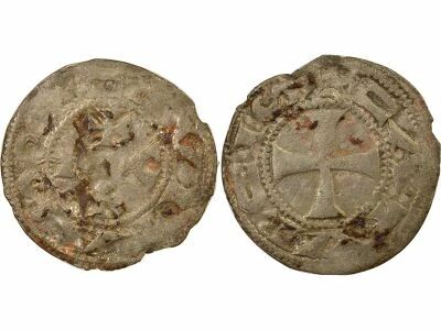 France Ev�ch� de Cahors - Denier � la Crosse - 1150 / 1260 Cahors