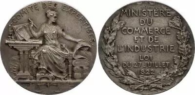 France Experts des Douanes - Comit� des Expertises - 1822 - Silver