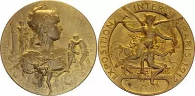 France Exposition Internationale de Paris - 1912 - Bronze par Rivet