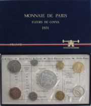 France FDC.1974 Coffret FDC 1974 - Monnaie de Paris FDC.1974 1c rebord