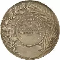 France Federation - Silver plated Medal, Mechanics Drivers Electricians