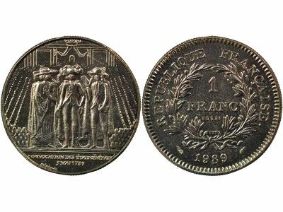 France Franc, Trial Strike, Estates General - 1989 Paris