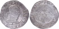 France Franc Henri III Col Plat - Argent - 1581 F Angers