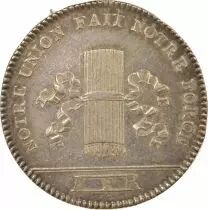 France Freemason - Silver Token, Les Amis Réunis - 1780 Paris