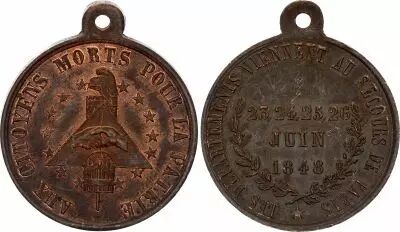 France Freemasonry - Les d�partements viennent au secours de Paris - 1848