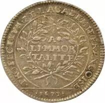 France French Academy, Louis XIV - Silver Token - 1673