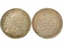 France French Academy, Louis XIV - Silver Token - 1673