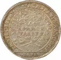 France French Academy, Louis XIV - Silver Token - 1673