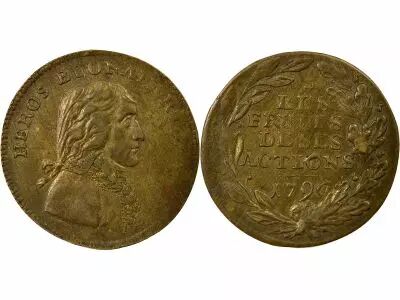 France French Directory, Bonaparte - Brass Token - 1796 Nuremberg