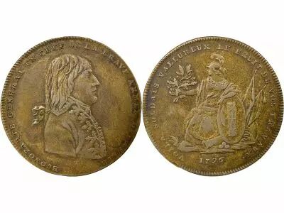France French Directory, Bonaparte - Brass Token, Italian campaign - 1796