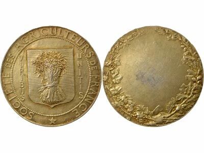 France French Farmers\' Association - Silver Medal - XXth Century, Pillet