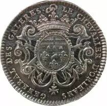 France Galères Royales, Jean Philippe D\'Orleans - Jeton Argent 1729