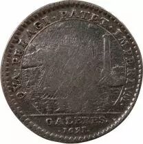 France Galères Royales, Louis Auguste De Bourbon - Jeton Argent 1691