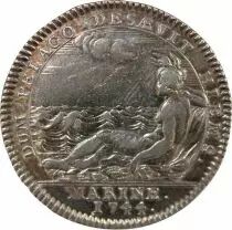 France Galères Royales, Louis Jean Marie De Bourbon, Duc De Penthievre - Jeton Argent 1744