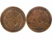 France Galeres Royales, Louis Joseph De Bourbon, Duc De Vendome - Jeton Cuivre 1705