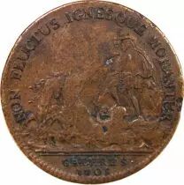 France Galeres Royales, Louis Joseph De Bourbon, Duc De Vendome - Jeton Cuivre 1705