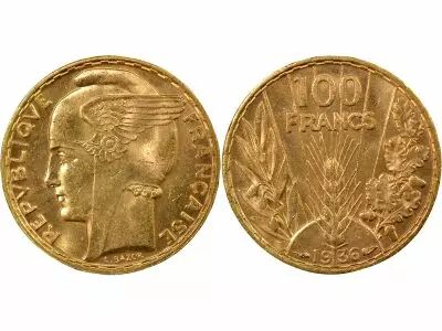France Gold 100 Francs, Bazor - 1936 Paris