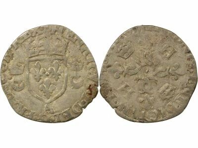 France Henri II - Douzain aux Croissants - 1551 A Paris
