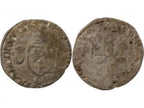 France HENRI II - DOUZAIN AUX CROISSANTS - 1551 C SAINT-LÔ