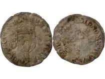 France HENRI II - DOUZAIN AUX CROISSANTS - 1552 B ROUEN