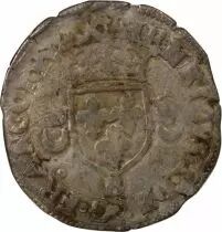 France HENRI II - DOUZAIN AUX CROISSANTS - 1552 B ROUEN