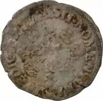 France HENRI II - DOUZAIN AUX CROISSANTS - 1552 B ROUEN