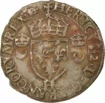 France Henri II - Douzain aux Croissants - 1555 H La Rochelle