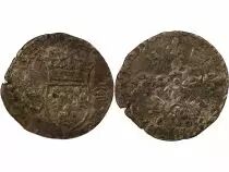 France HENRI II - DOUZAIN AUX CROISSANTS - 1556 D LYON