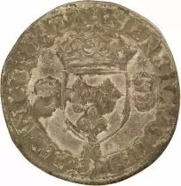 France Henri II - Douzain with Crescents - 1557/6 M Toulouse