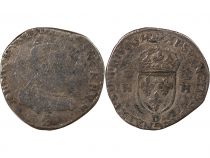France HENRI II (POSTHUME) - TESTON A LA TETE NUE, 1er TYPE 1560 D LYON