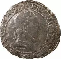 France HENRI III - 1/2 FRANC AU COL PLAT 1578 T NANTES