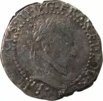 France HENRI III - 1/2 FRANC AU COL PLAT 1581 I LIMOGES