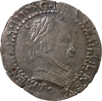 France HENRI III - 1/2 FRANC AU COL PLAT 1581 I LIMOGES