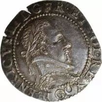 France Henri III - 1/2 Silver Franc - 1586 G Poitiers