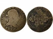 France Henri III - 1/4 Franc Argent, au Col Plat - 1577 / 1578 A Paris