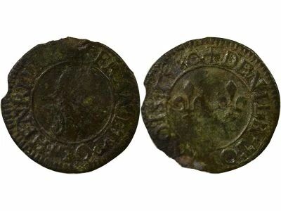 France Henri III - Denier Tournois - 1580 A Paris