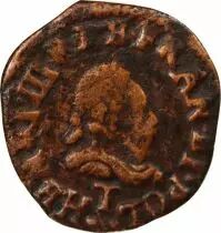 France Henri III - Denier Tournois 1586 T Nantes R5