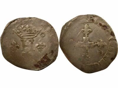 France Henri III - Double Sol Parisis - 1580 / 1590 N Montpellier
